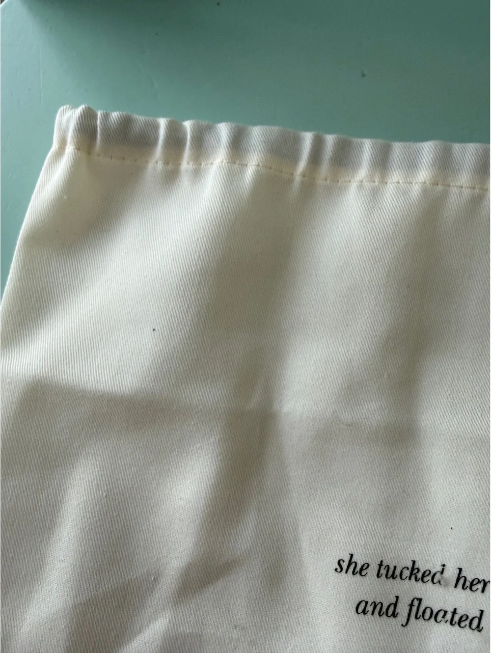 Kate Spade New York White Drawstring Dust Bag